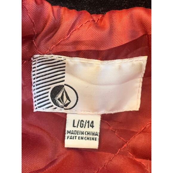 Volcom Women's Space Case Wool Knitted Pea Coat Long Sleeve Black Size L - Picture 3 of 4